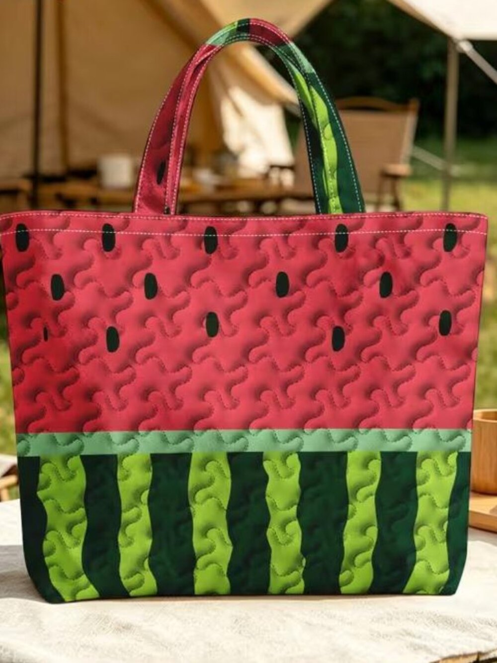 QUILTED SUMMER TREAT TOTE